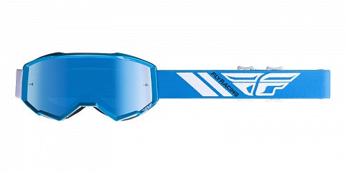 brýle ZONE 2019, FLY RACING - USA (modré, modré chrom plexi)